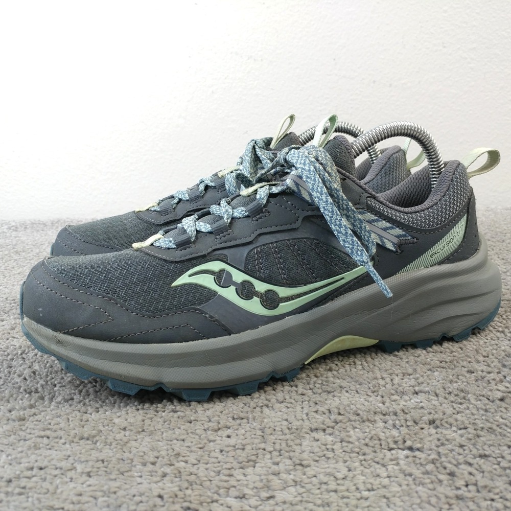 Saucony Excursion TR17 Womens Size 9 Trail Running Shoes Gray Green S10958-204